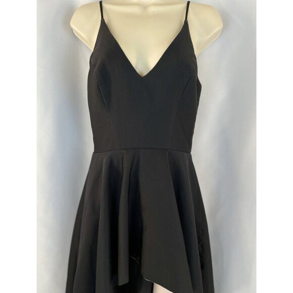 Nha Khanh Black Soft Pink Hi-Lo Formal Gown $890 - Picture 5 of 16